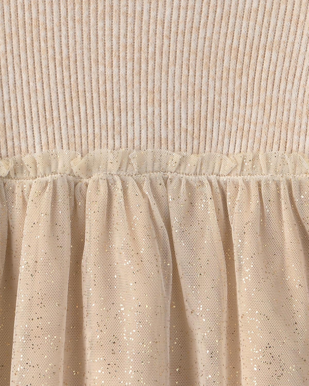 image:imageCarters Baby Girls DressCream Shimmer