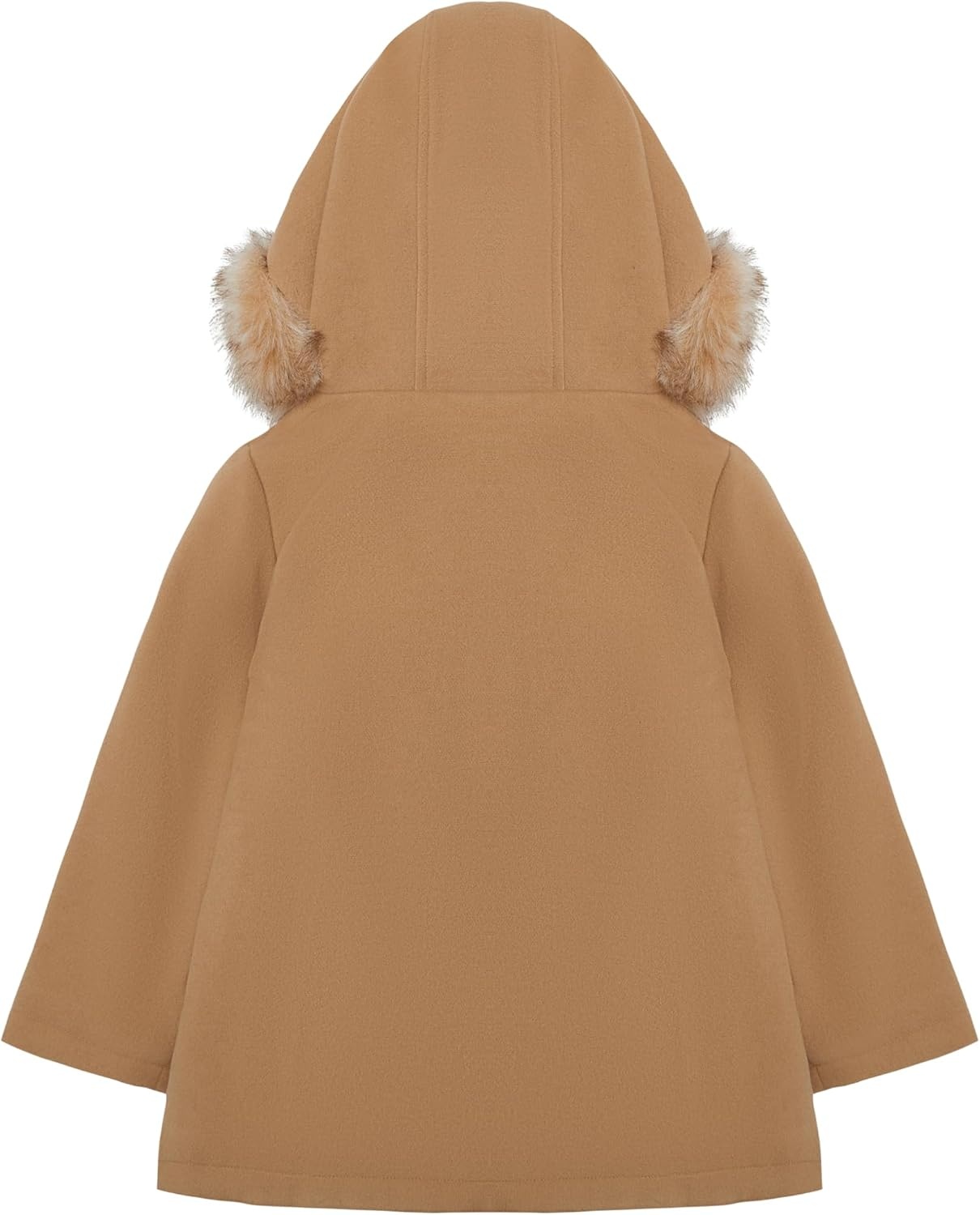 image:imageCarters Baby Girls Faux Wool Winter Dress CoatKhaki