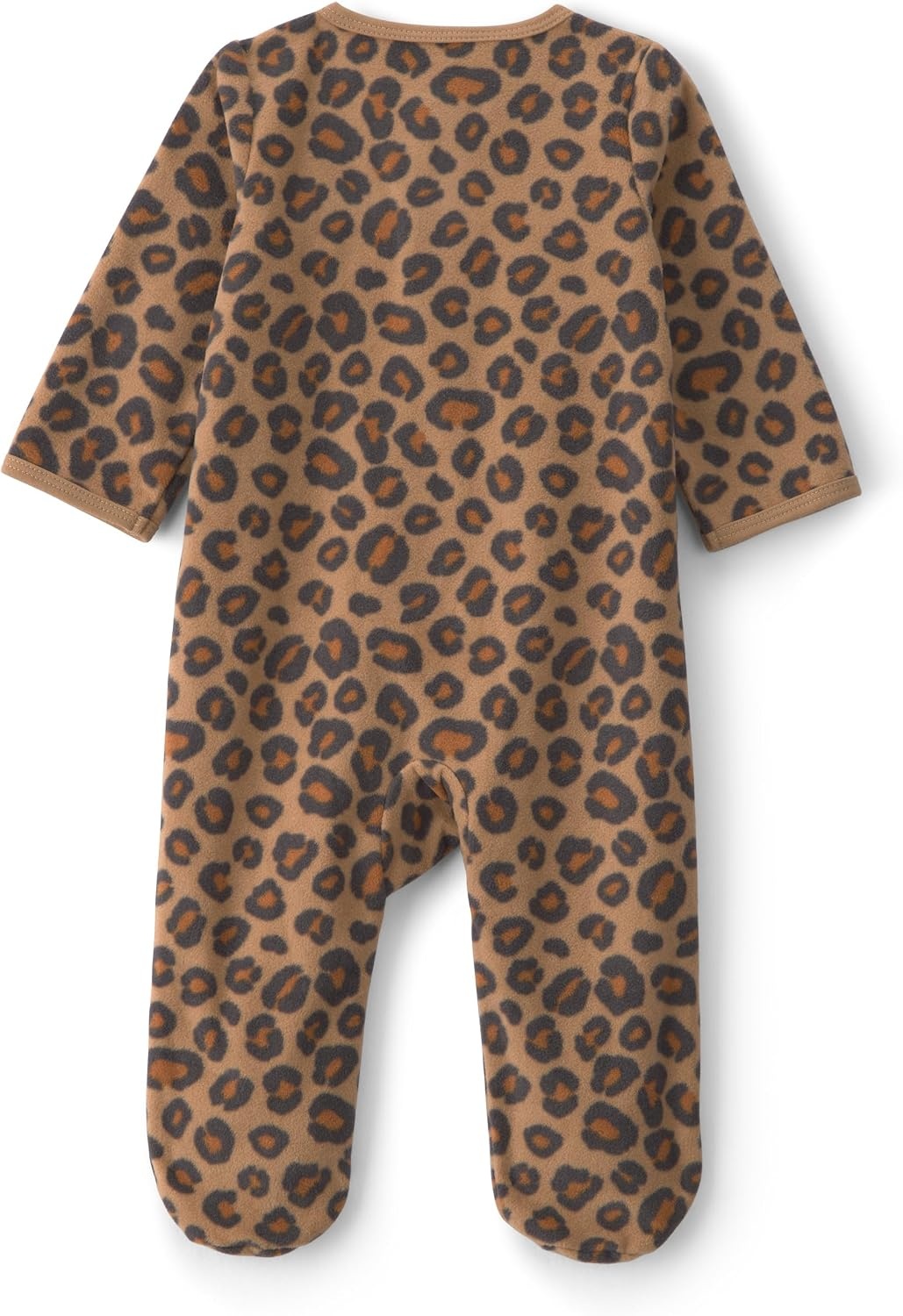 image:imageCarters Baby Girls Fleece Sleep and PlayBrown Leopard