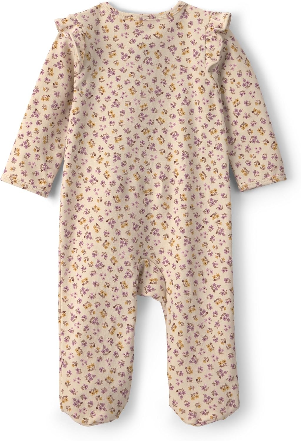 image:imageCarters Baby Girls Interlock Sleep and PlayKhaki Cream Floral