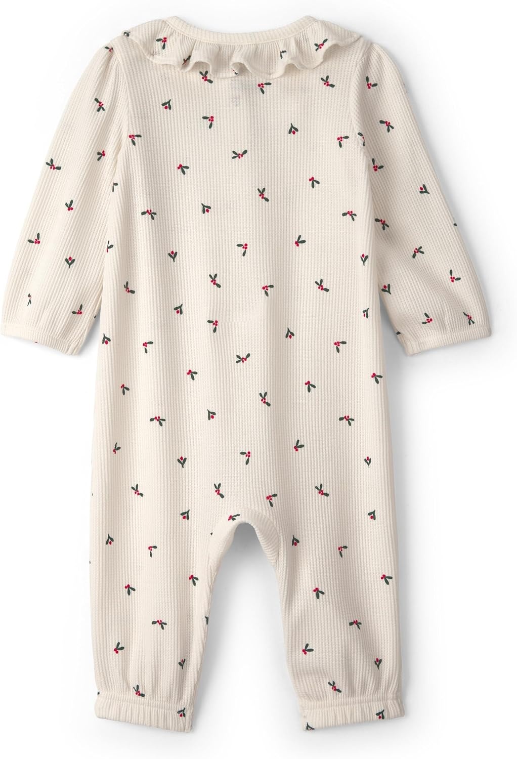 image:imageCarters Baby Girls Onepiece JumpsuitCream Holly Berry