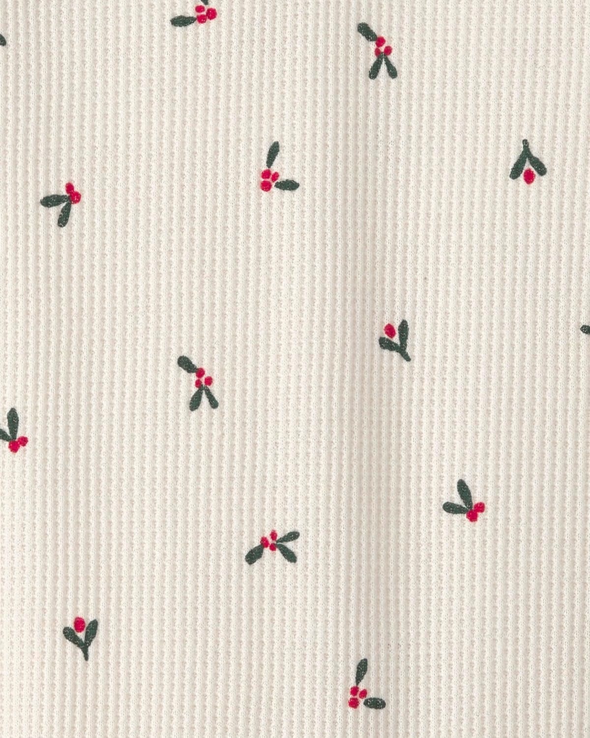 image:imageCarters Baby Girls Onepiece JumpsuitCream Holly Berry