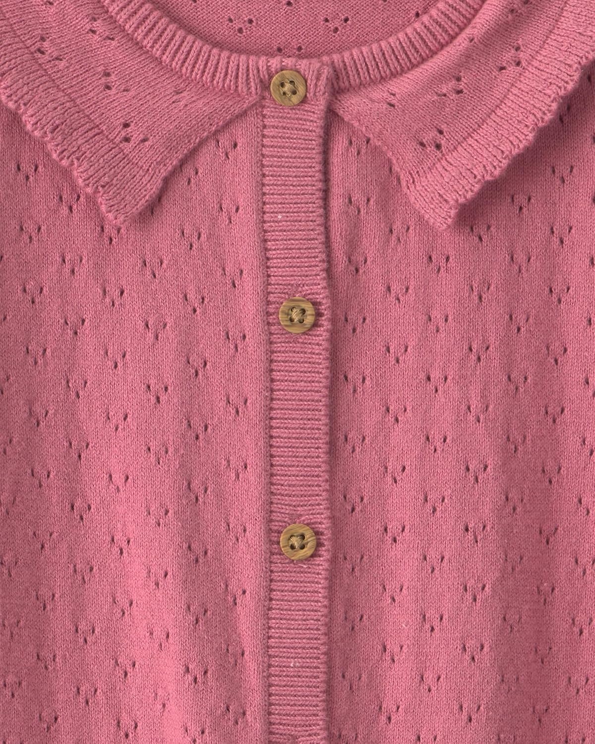 image:imageCarters Baby Girls Onepiece JumpsuitPink Pointelle