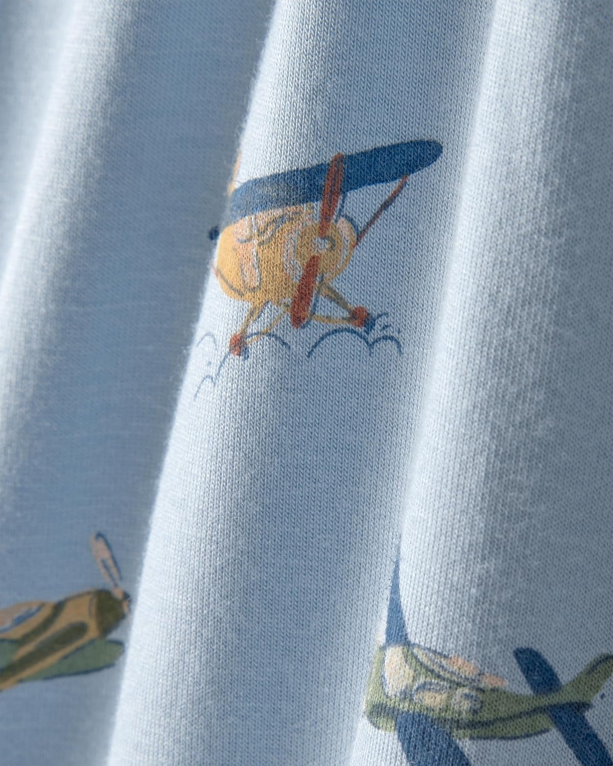 image:imageCarters Baby Girls Purelysoft 1piece PajamasBlue Vintage Plane