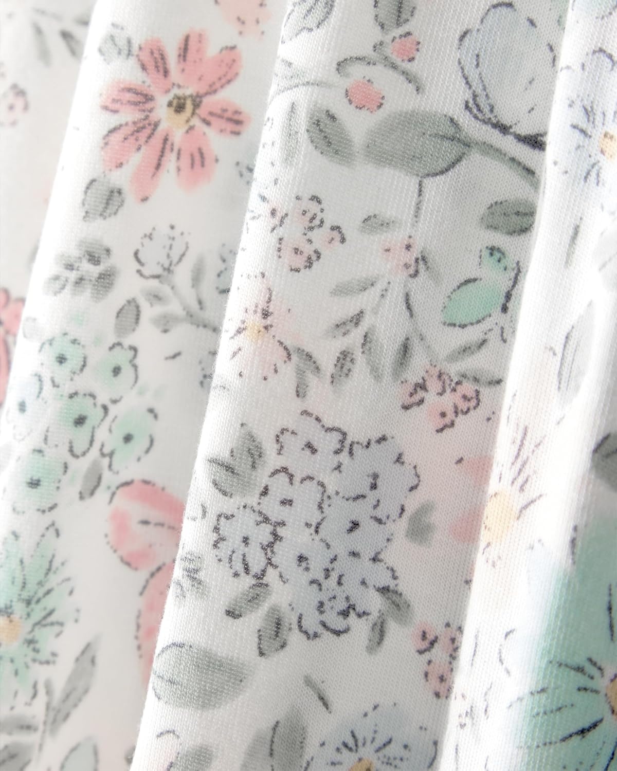 image:imageCarters Baby Girls Purelysoft 1piece PajamasMulti