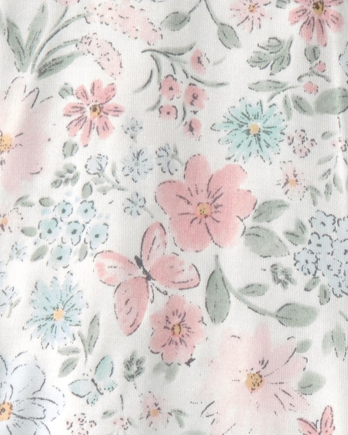 image:imageCarters Baby Girls Purelysoft 1piece PajamasMulti