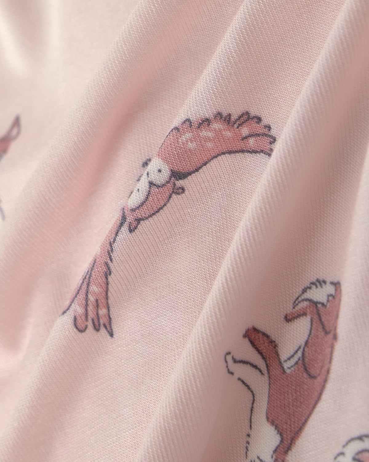 image:imageCarters Baby Girls Purelysoft 1piece PajamasPink Woodland Print