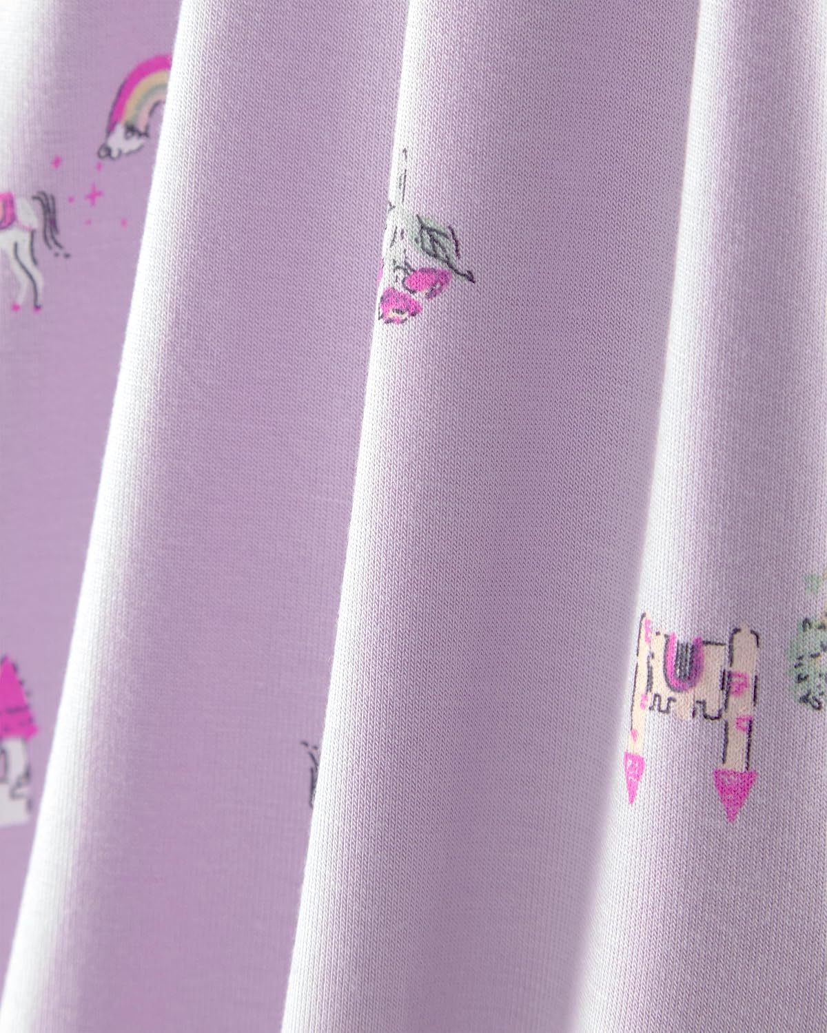 image:imageCarters Baby Girls Purelysoft 1piece PajamasPurple Fairytale
