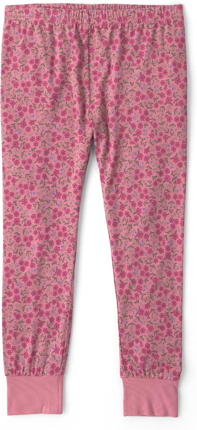 image:imageCarters Baby Girls Purelysoft Longsleeve 2piece PajamasPink Floral Print