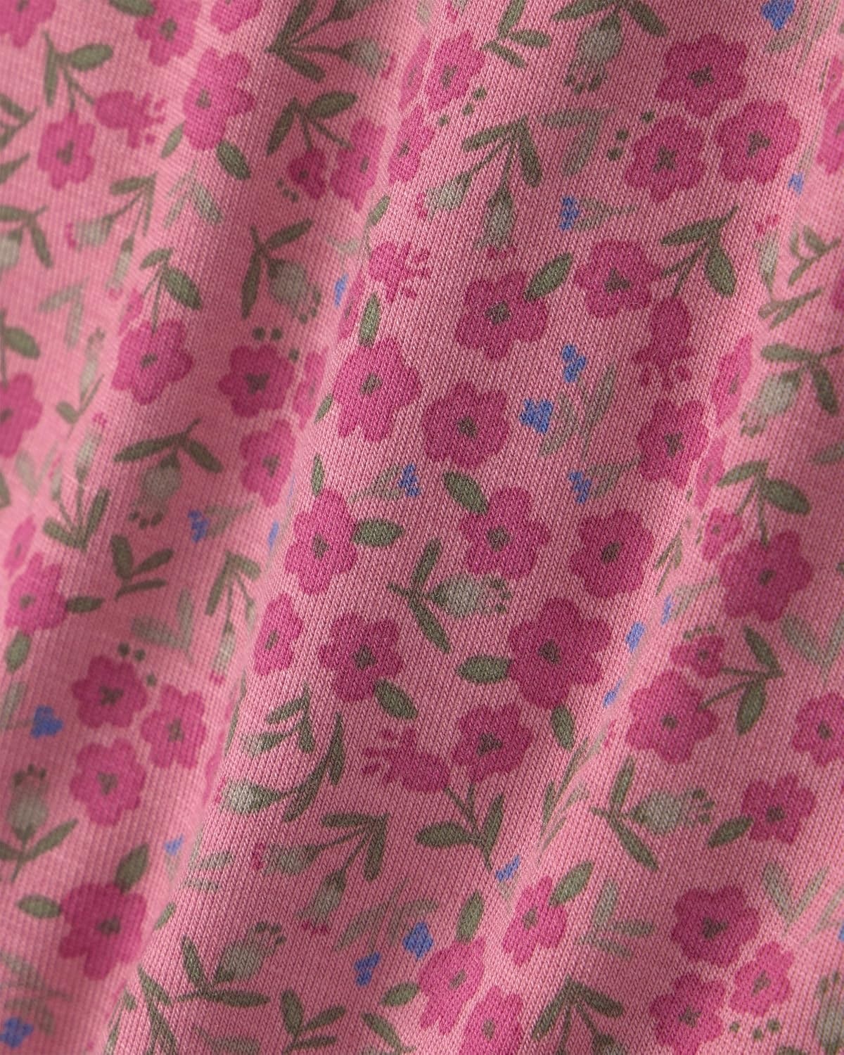image:imageCarters Baby Girls Purelysoft Longsleeve 2piece PajamasPink Floral Print