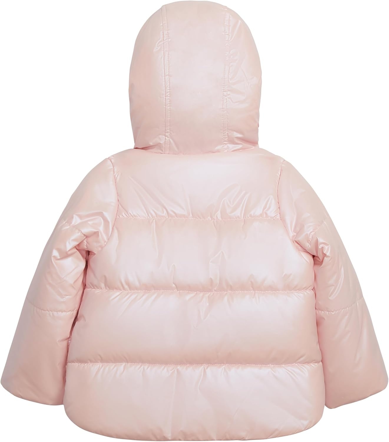 image:imageCarters Baby Girls Winter Coat Puffer Jacket with Sherpa Lined HoodIridescent Pink