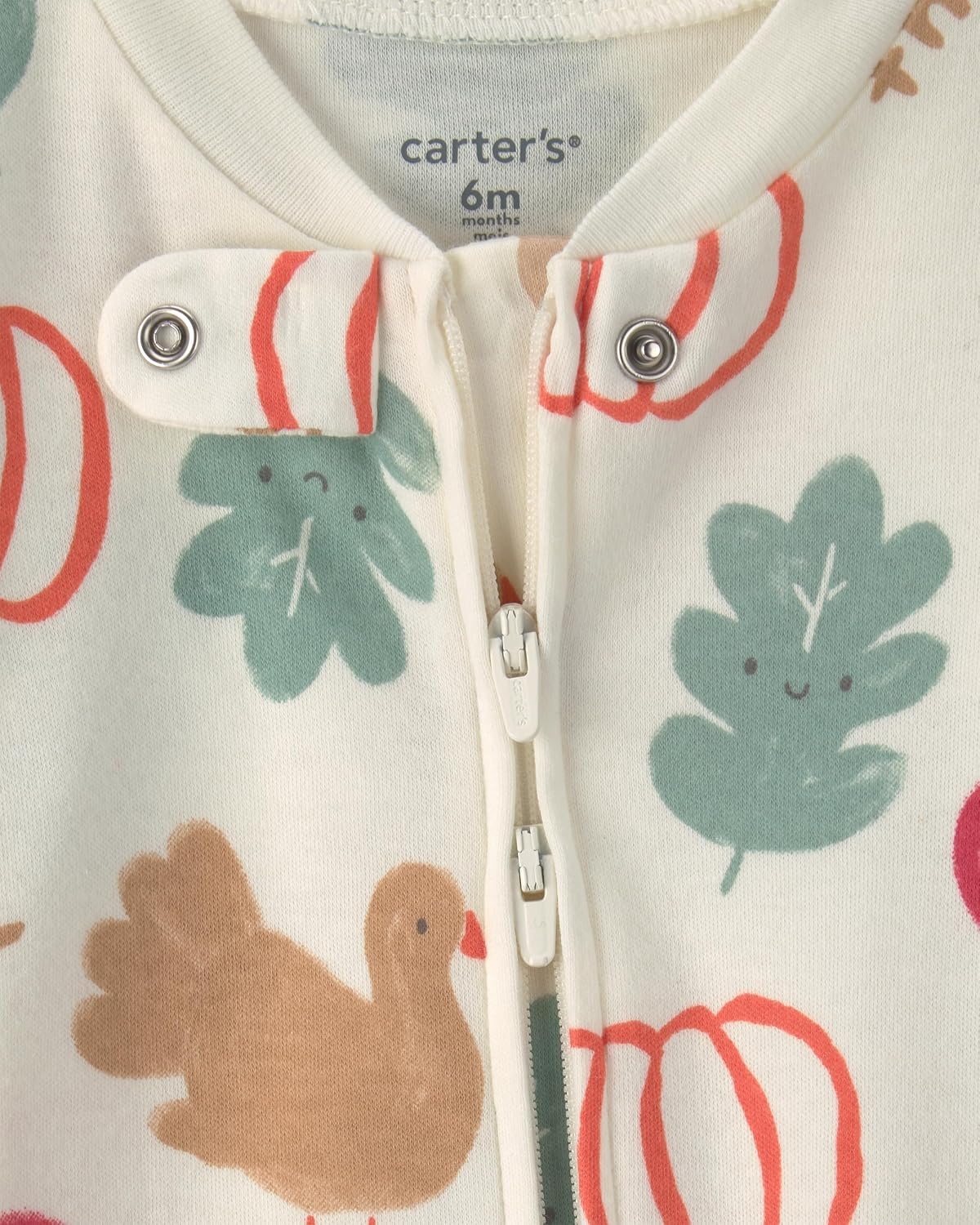 image:imageCarters Baby Interlock Holiday Sleep and PlayCream Thanksgiving