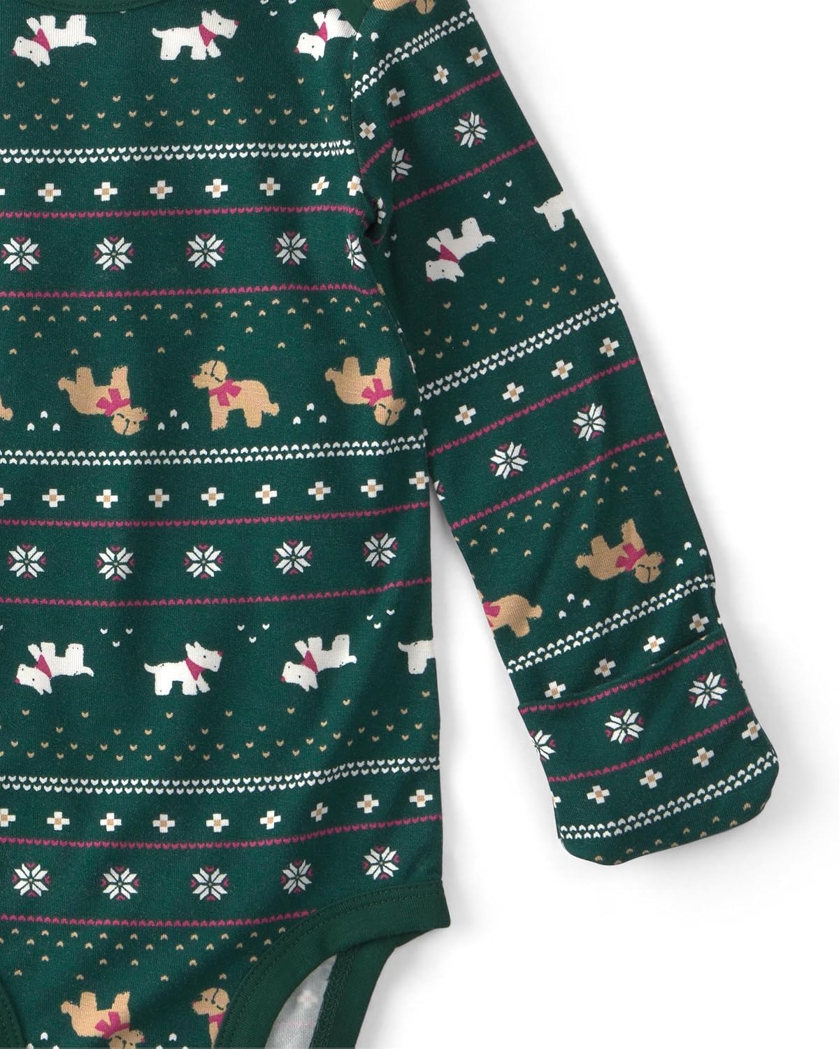 image:imageCarters Baby Purely Soft 2piece Bodysuit Pant SetGreen Fair Isle
