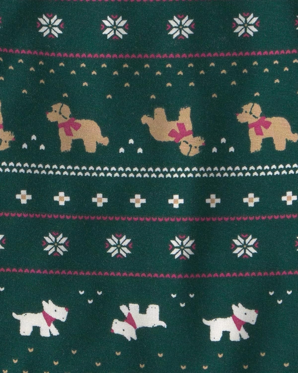 image:imageCarters Baby Purely Soft 2piece Bodysuit Pant SetGreen Fair Isle