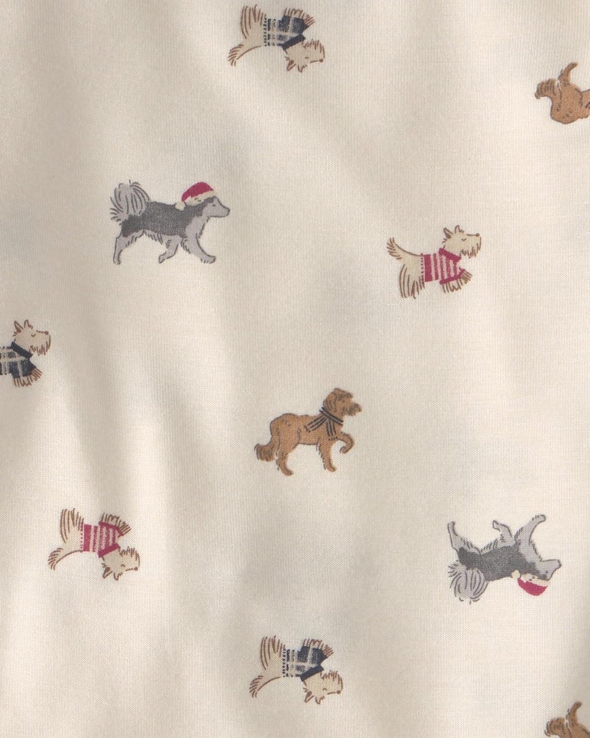 image:imageCarters Baby Purely Soft 2piece Bodysuit Pant SetIvory Cream Dog