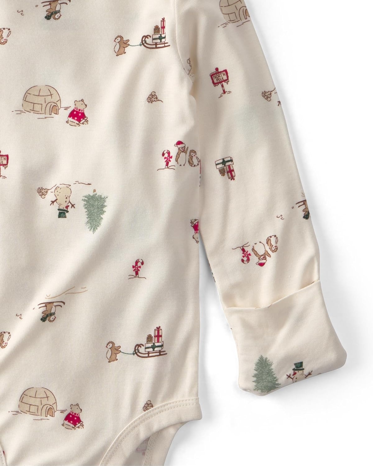 image:imageCarters Baby Purely Soft 2piece Bodysuit Pant SetIvory Cream North Pole