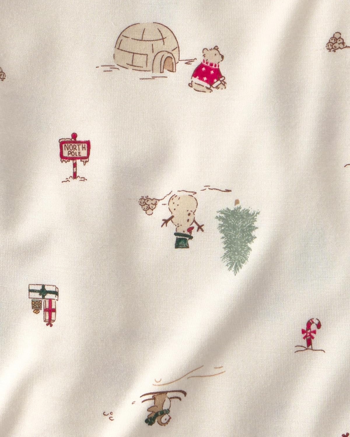 image:imageCarters Baby Purely Soft 2piece Bodysuit Pant SetIvory Cream North Pole