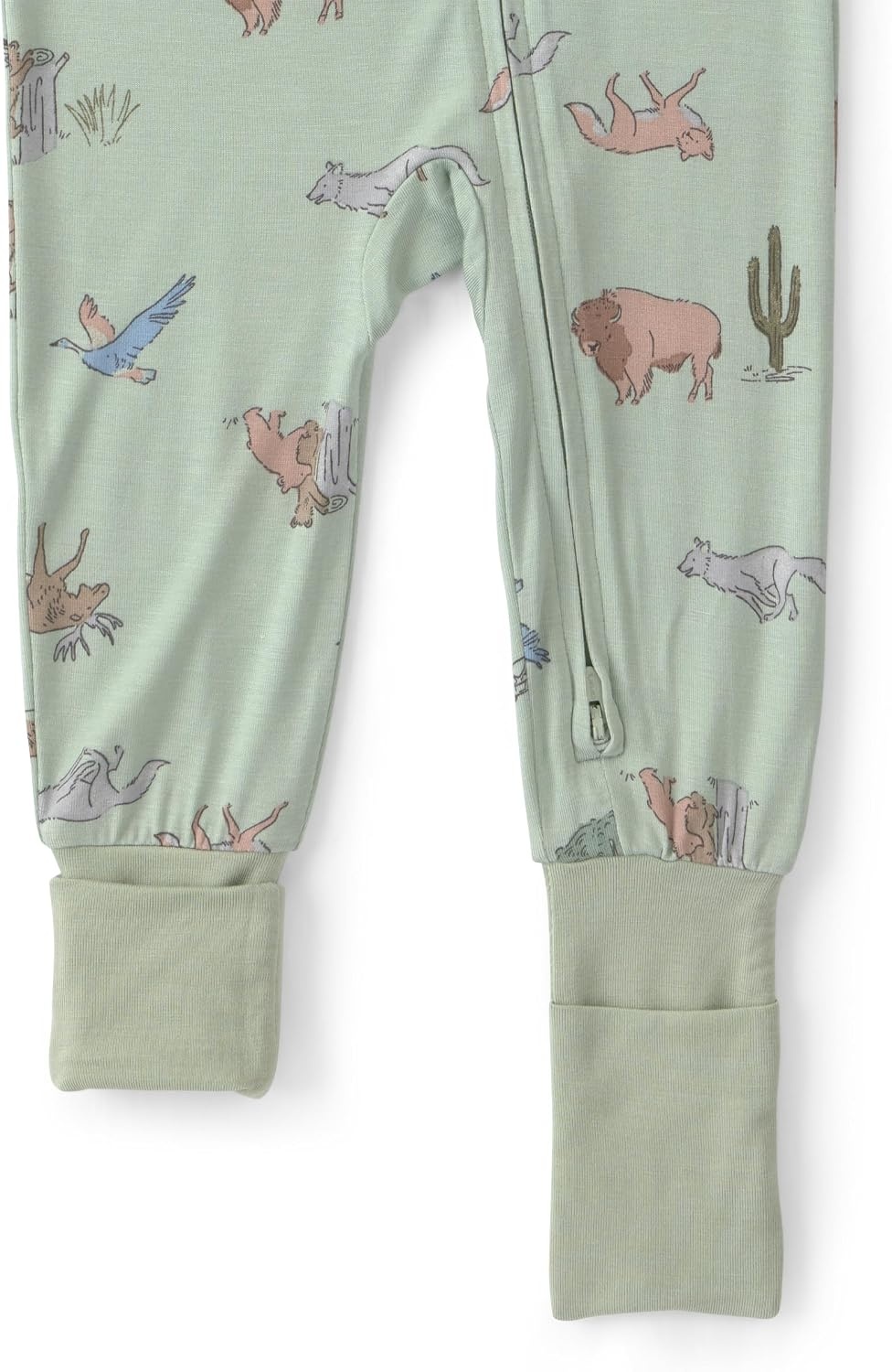 image:imageCarters Baby Purelysoft 1piece PajamasGreen Desert Print