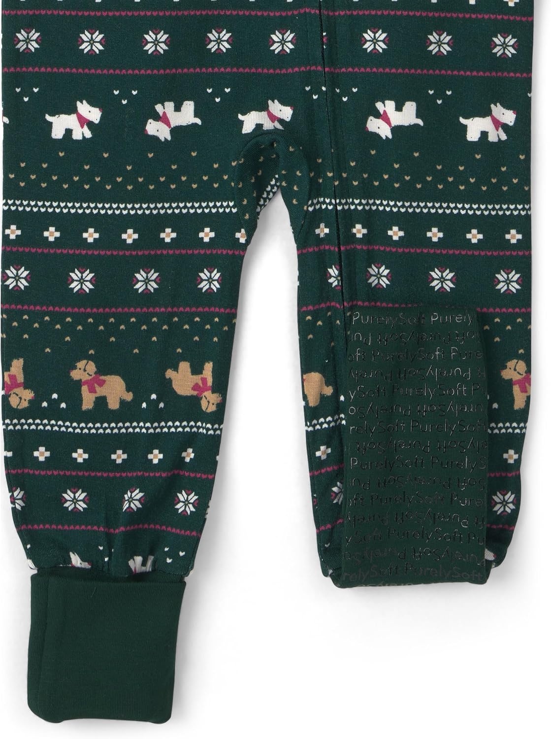 image:imageCarters Baby Purelysoft 1piece PajamasGreen Fair Isle