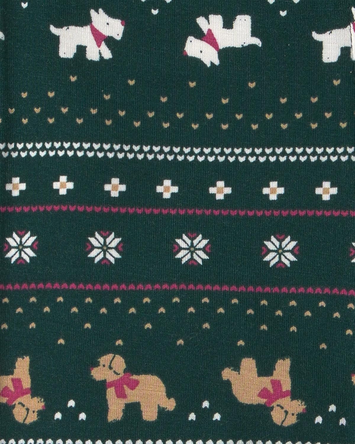image:imageCarters Baby Purelysoft 1piece PajamasGreen Fair Isle