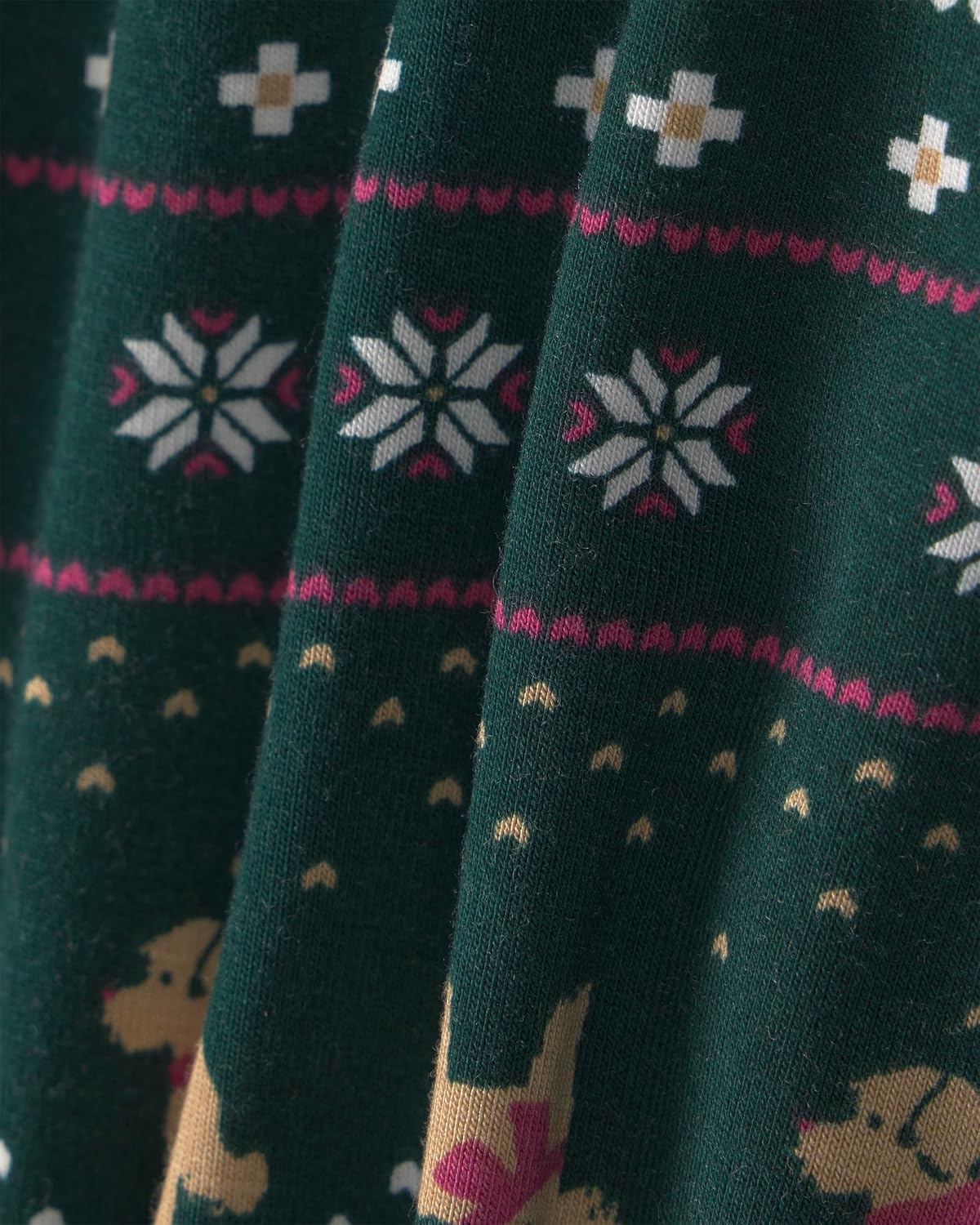image:imageCarters Baby Purelysoft 1piece PajamasGreen Fair Isle