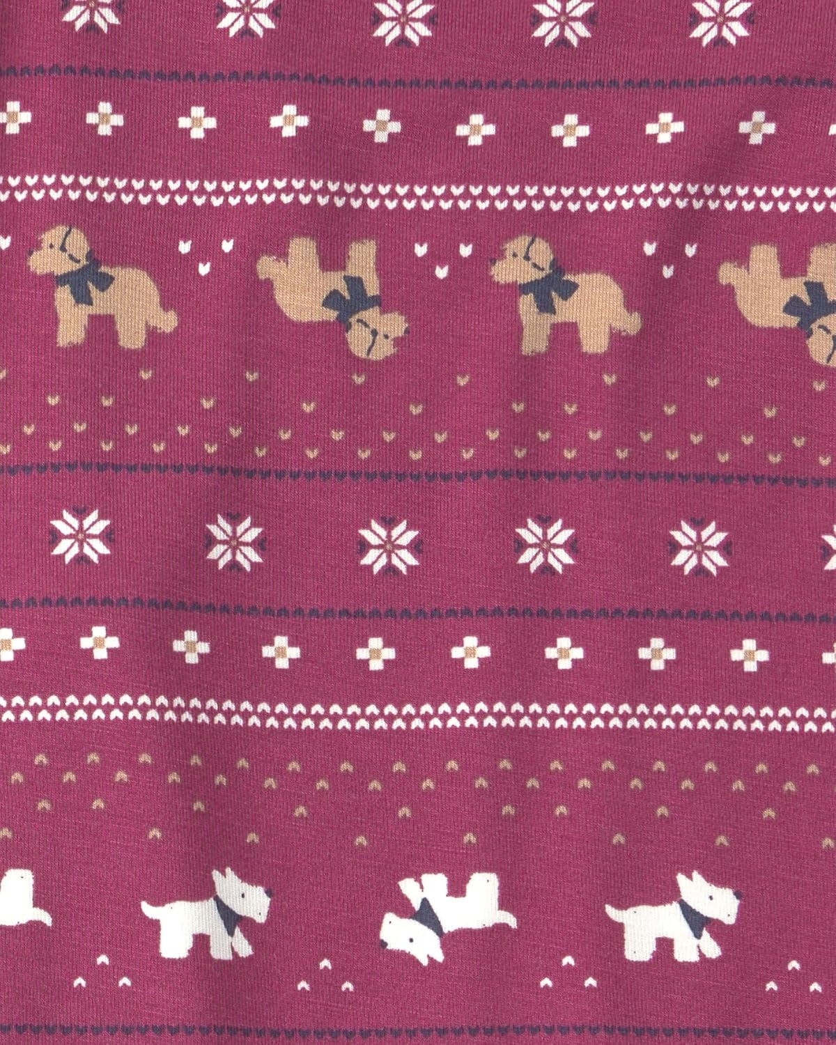 image:imageCarters Baby Purelysoft Longsleeve 2piece PajamasBurgundy Fair Isle
