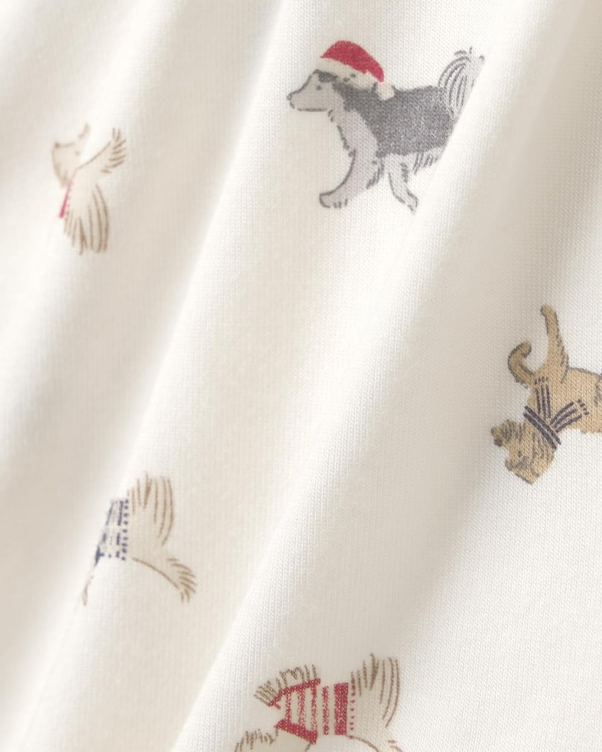 image:imageCarters Baby Purelysoft Longsleeve 2piece PajamasCream Dog Print
