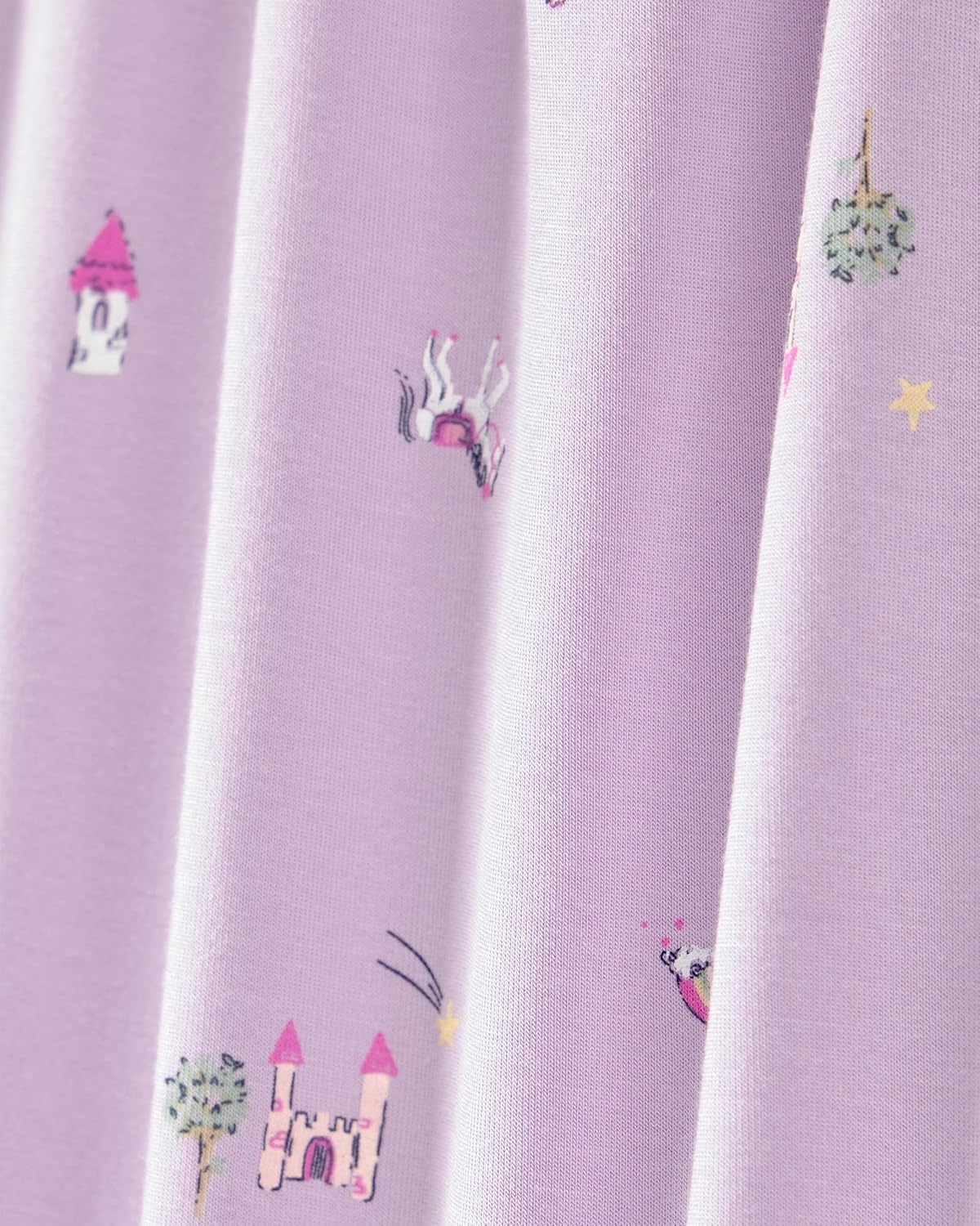 image:imageCarters Baby Purelysoft Longsleeve 2piece PajamasPurple Fairytale