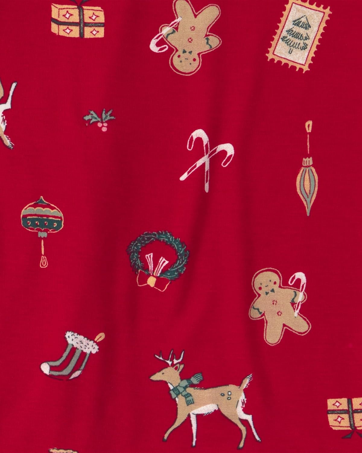 image:imageCarters Baby Purelysoft Longsleeve 2piece PajamasRed Christmas