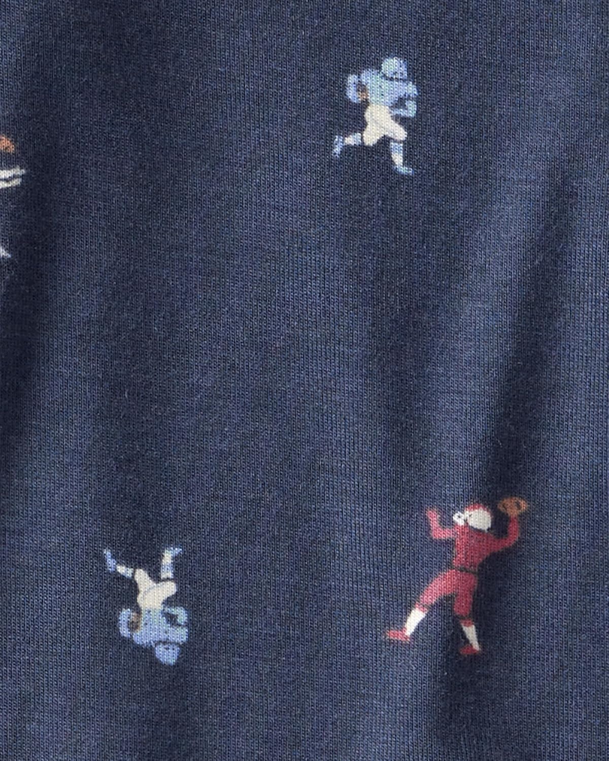image:imageCarters Baby Purelysoft Sleep and Play PajamasBlue Football