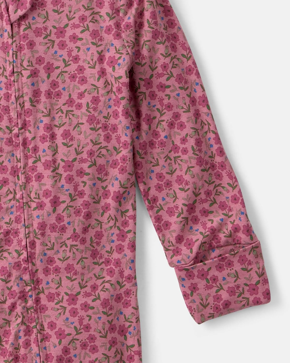 image:imageCarters Baby Purelysoft Sleep and Play PajamasBrown Floral Print