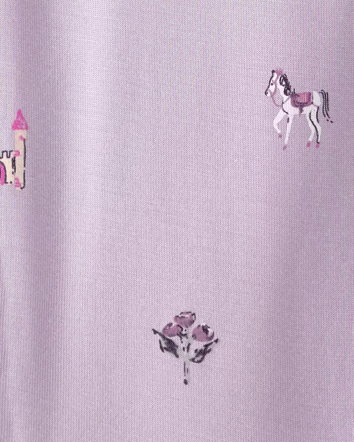 image:imageCarters Baby Purelysoft Sleep and Play PajamasFairytale Print