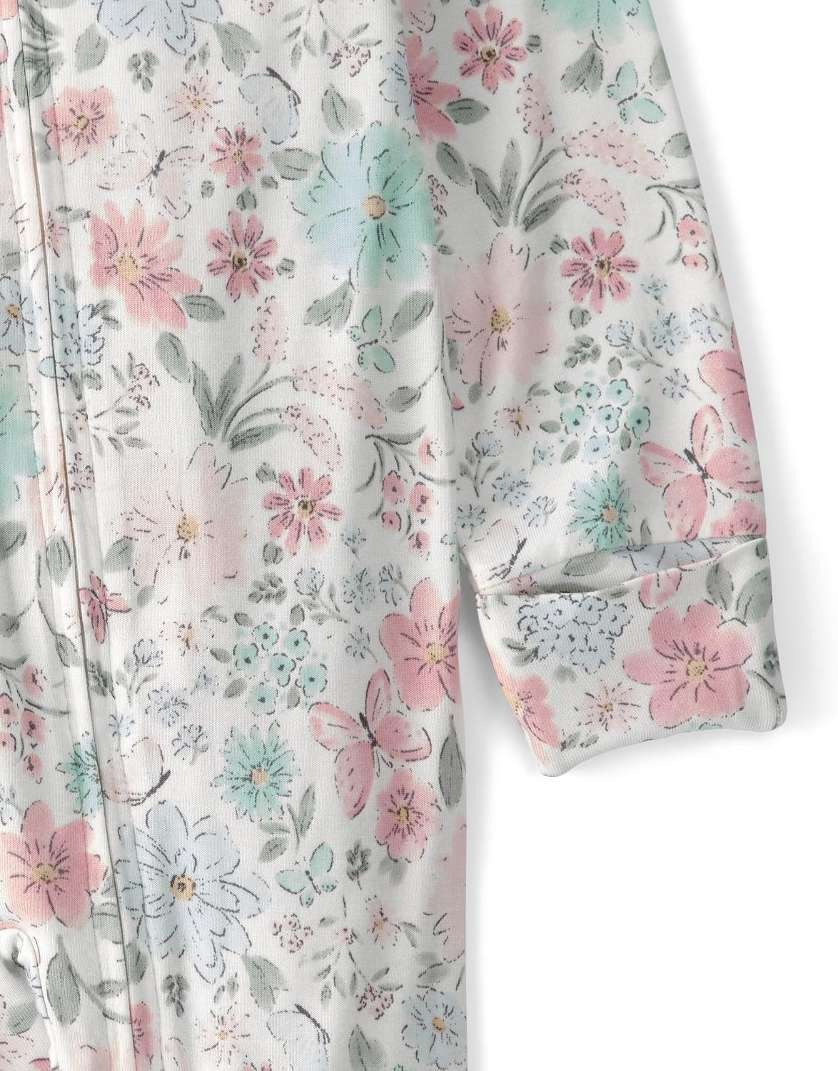 image:imageCarters Baby Purelysoft Sleep and Play PajamasGarden Print