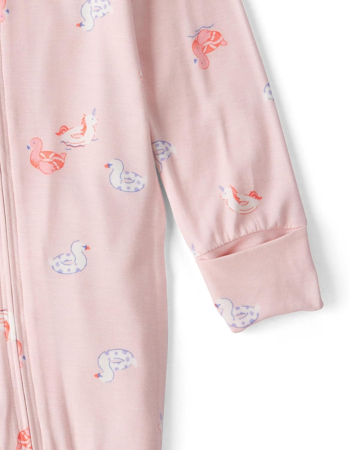 image:imageCarters Baby Purelysoft Sleep and Play PajamasPink Flamingo