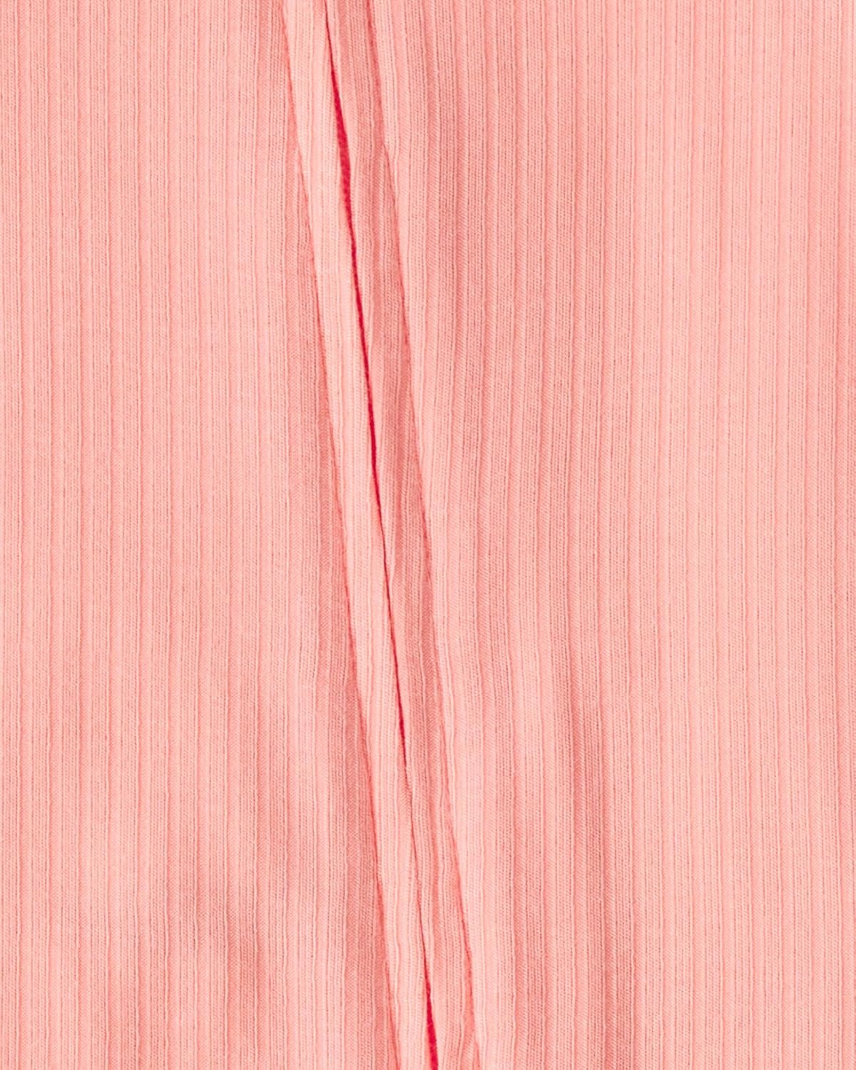 image:imageCarters Baby Purelysoft Sleep and Play PajamasSolid Pink