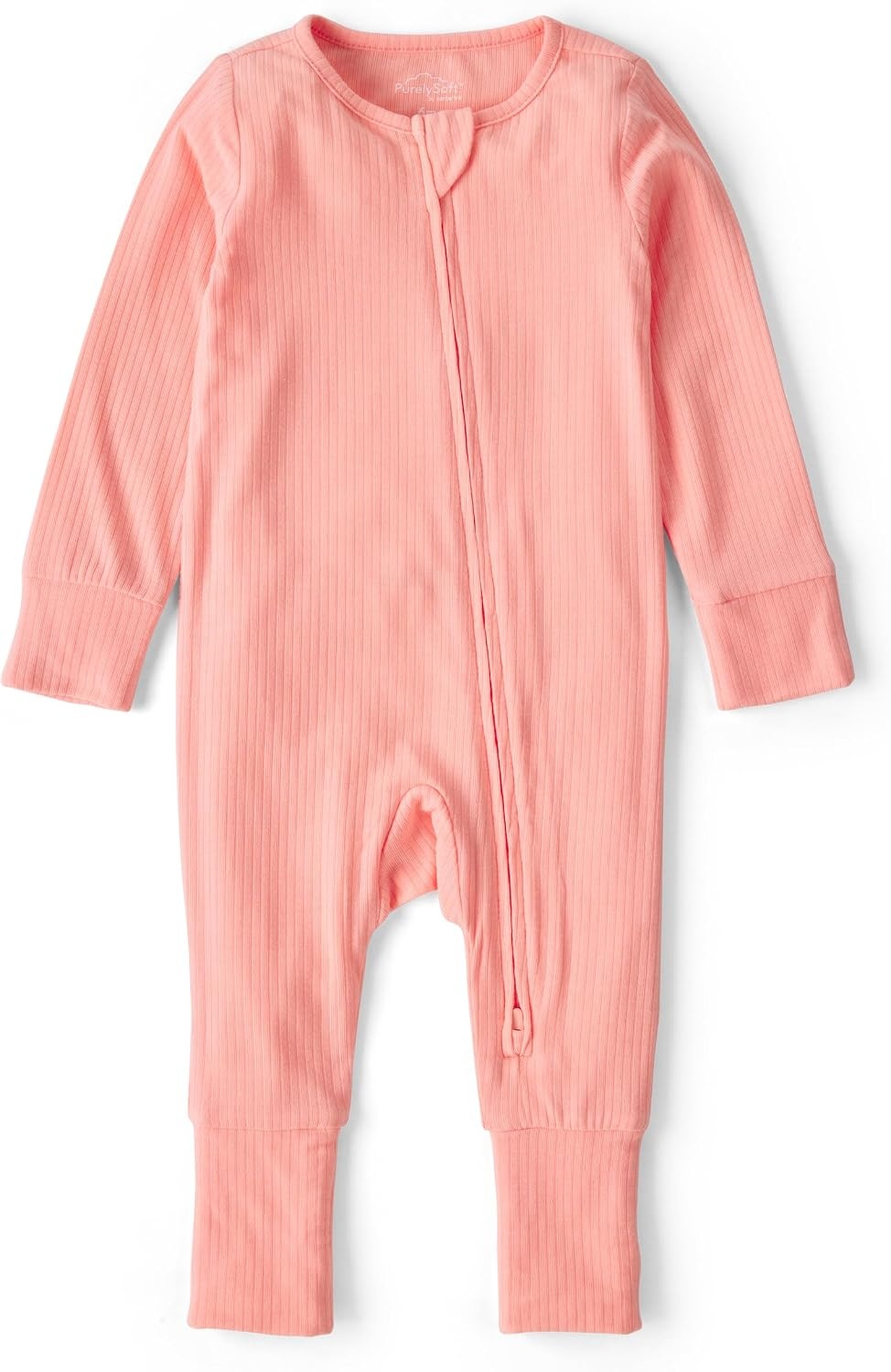 image:imageCarters Baby Purelysoft Sleep and Play PajamasSolid Pink
