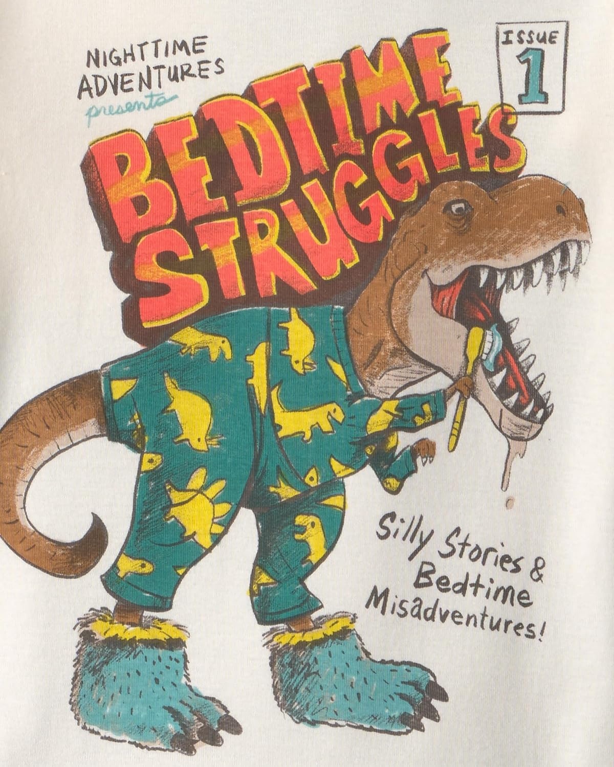 image:imageCarters Boys 4piece Tight Fit Cotton Pajama SetGreen Dino