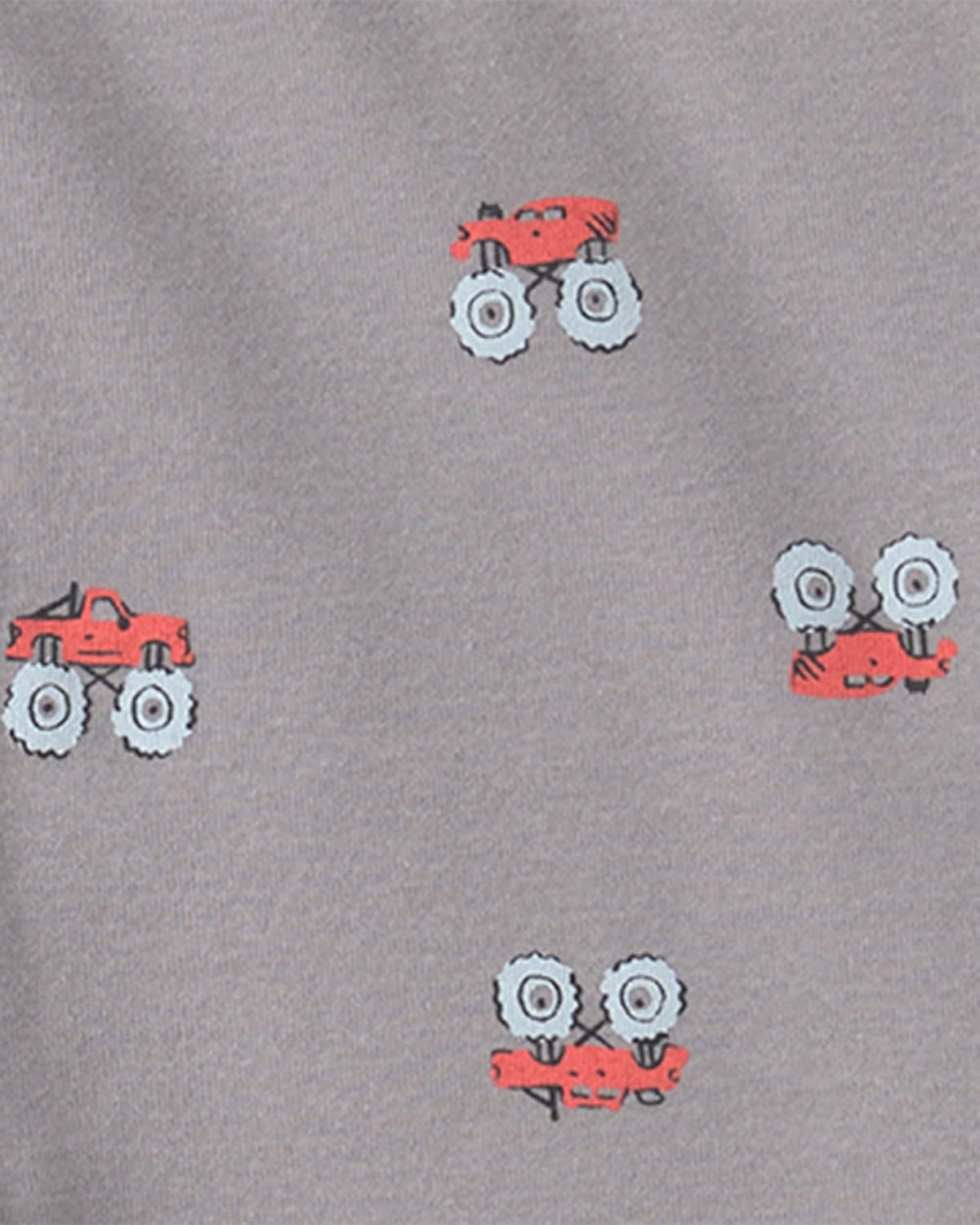 image:imageCarters Boys 4piece Tight Fit Cotton Pajama SetMonster Truck Grey