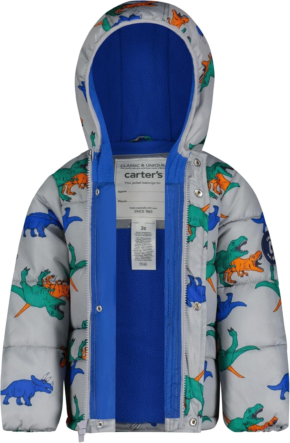 image:imageCarters Boys Boys Heavyweight Winter Jacket Warm Hooded Waterresistant Winter CoatCamo