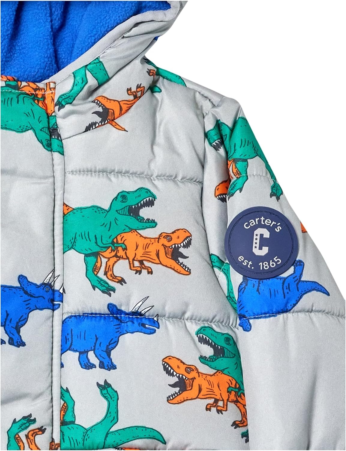 image:imageCarters Boys Boys Heavyweight Winter Jacket Warm Hooded Waterresistant Winter CoatGrey