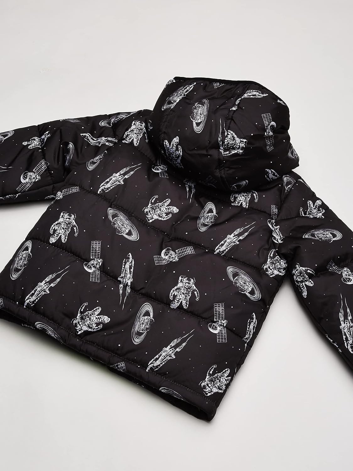 image:imageCarters Boys Toddler Fleece Lined Midweight JacketBlack Space Print