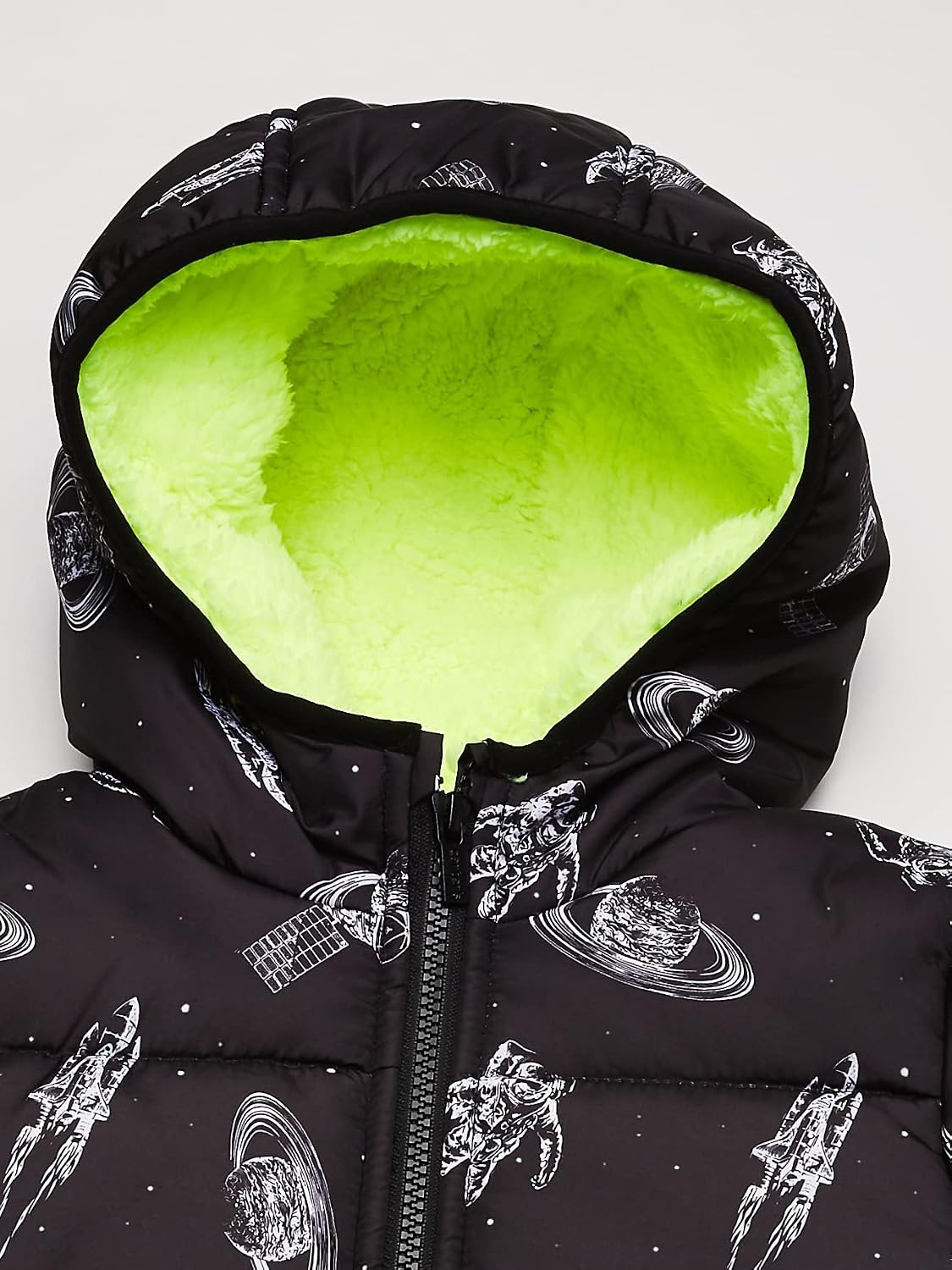 image:imageCarters Boys Toddler Fleece Lined Midweight JacketBlack Space Print