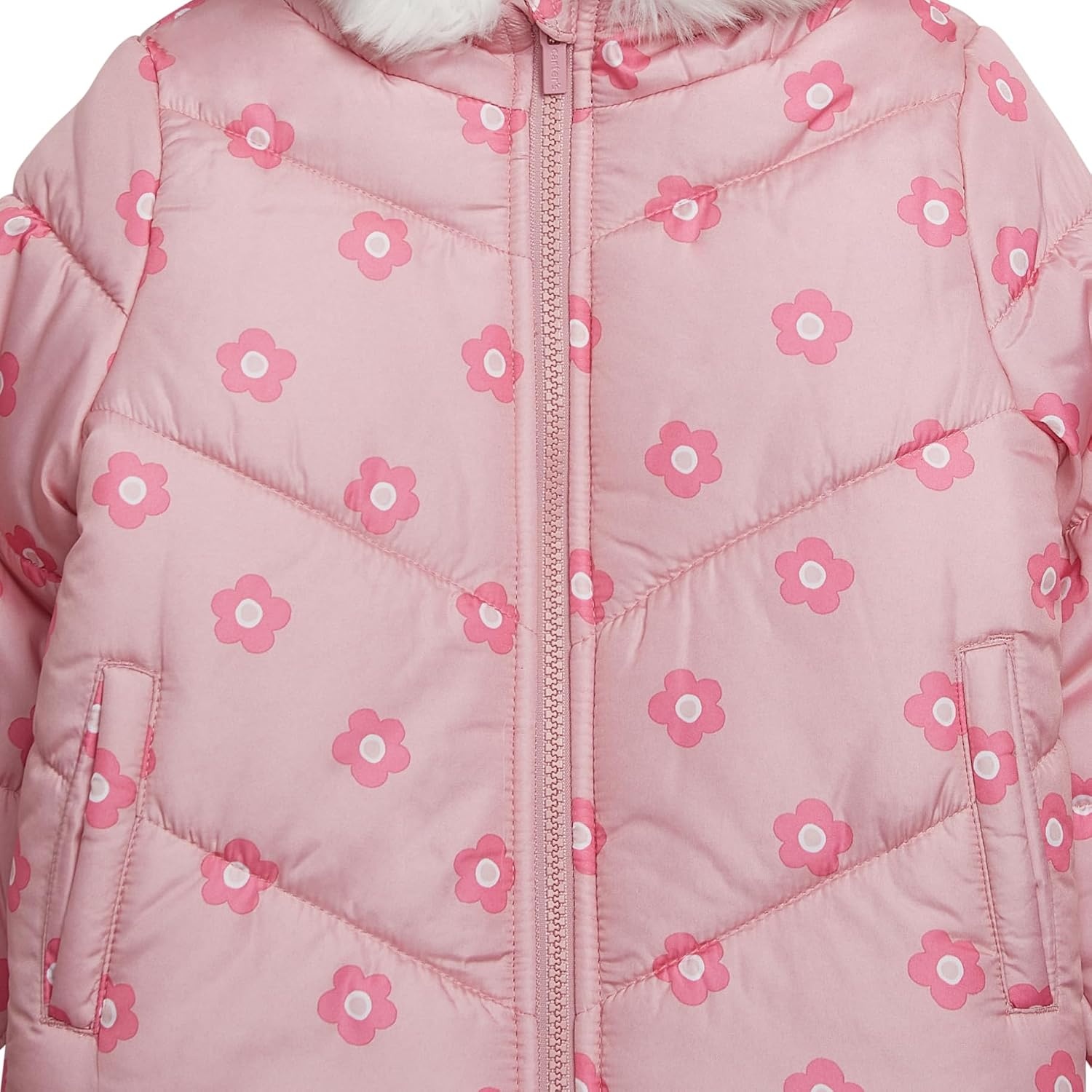 image:imageCarters Girls 2Piece Snowsuit Puffer Jacket and Skibib Snow Pants Toddler and Big KidsAll Rosewood Floral