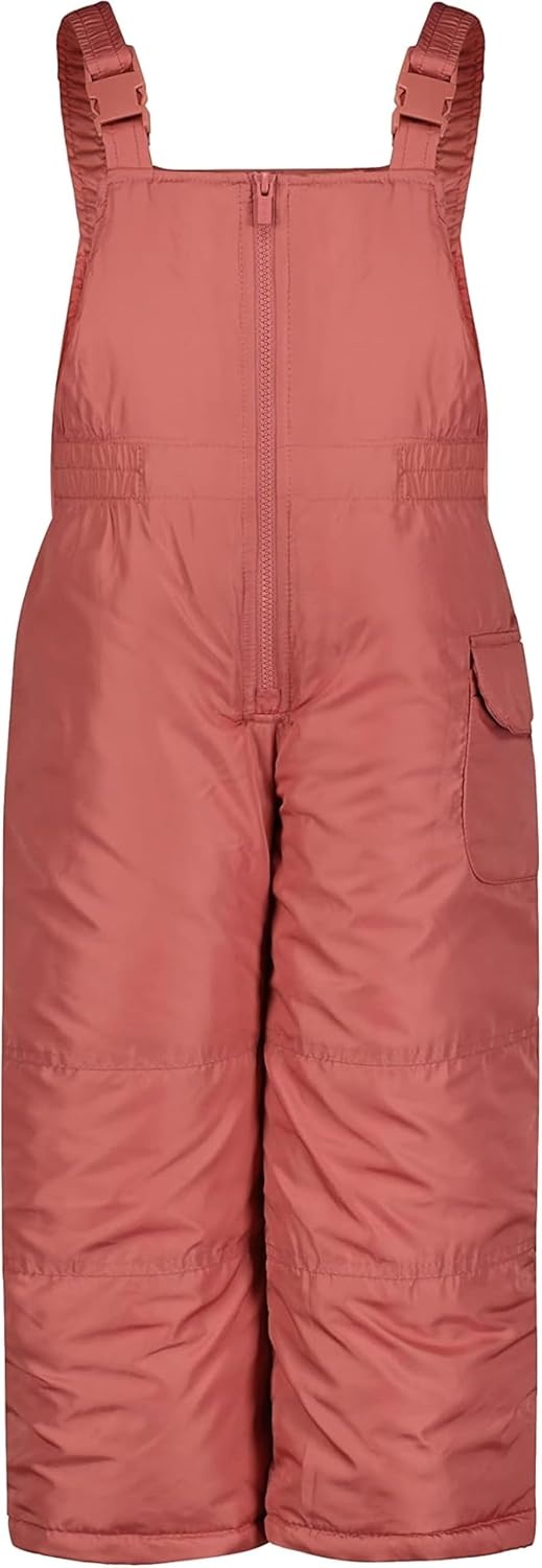 image:imageCarters Girls 2Piece Snowsuit Puffer Jacket and Skibib Snow Pants Toddler and Big KidsButterfly Coral