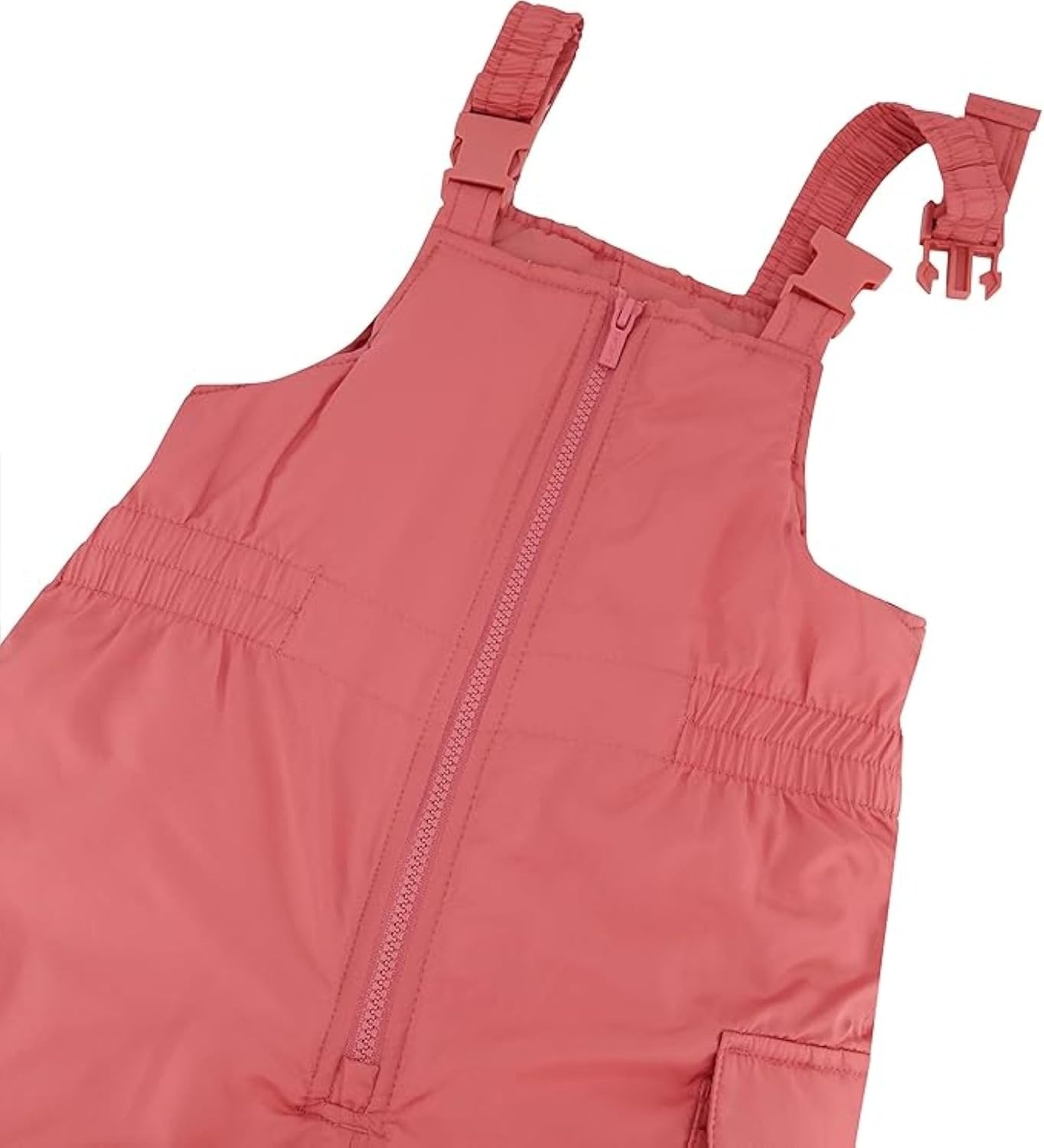image:imageCarters Girls 2Piece Snowsuit Puffer Jacket and Skibib Snow Pants Toddler and Big KidsButterfly Coral