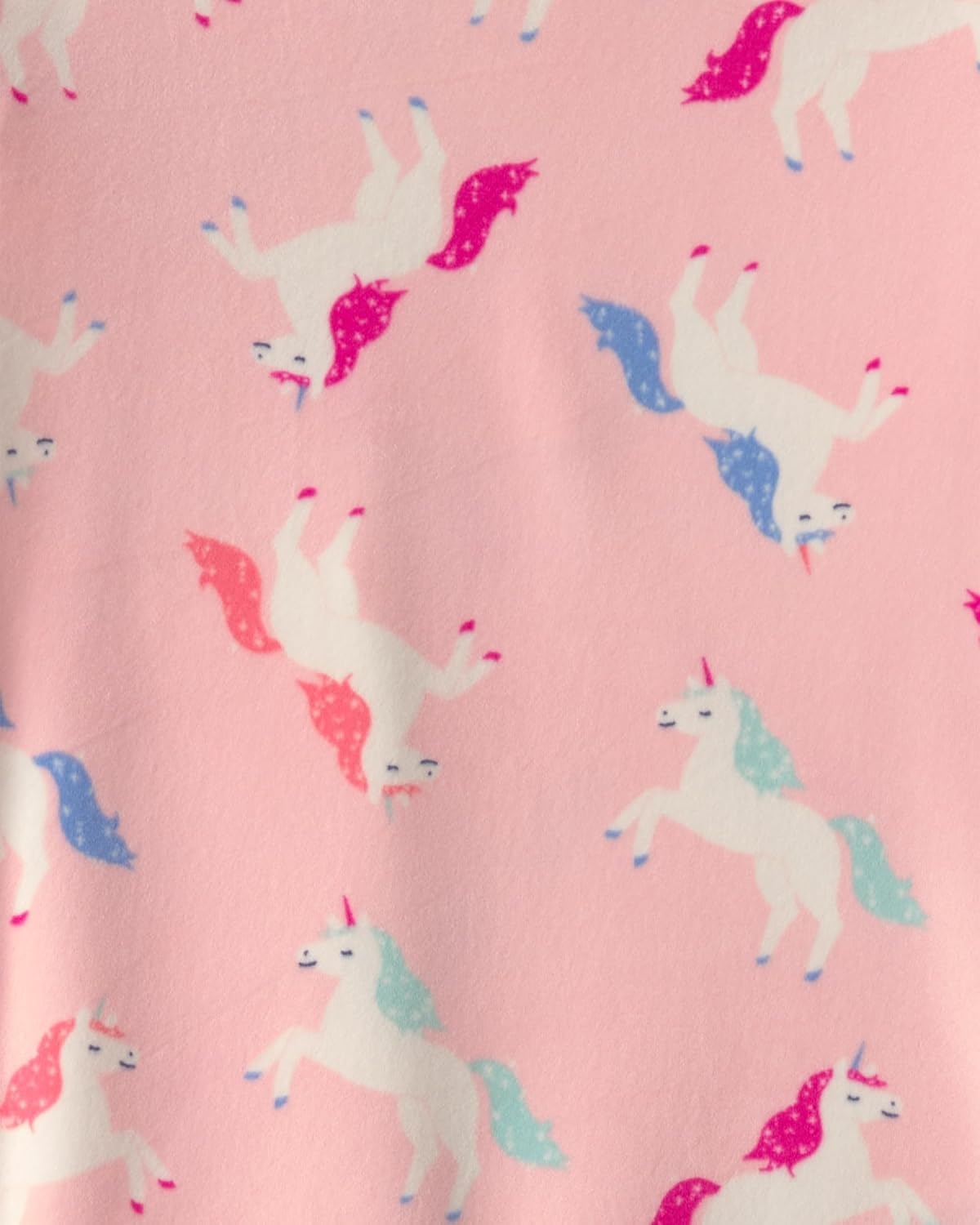 image:imageCarters Girls 2piece Fleece PjsPink Unicorn Print