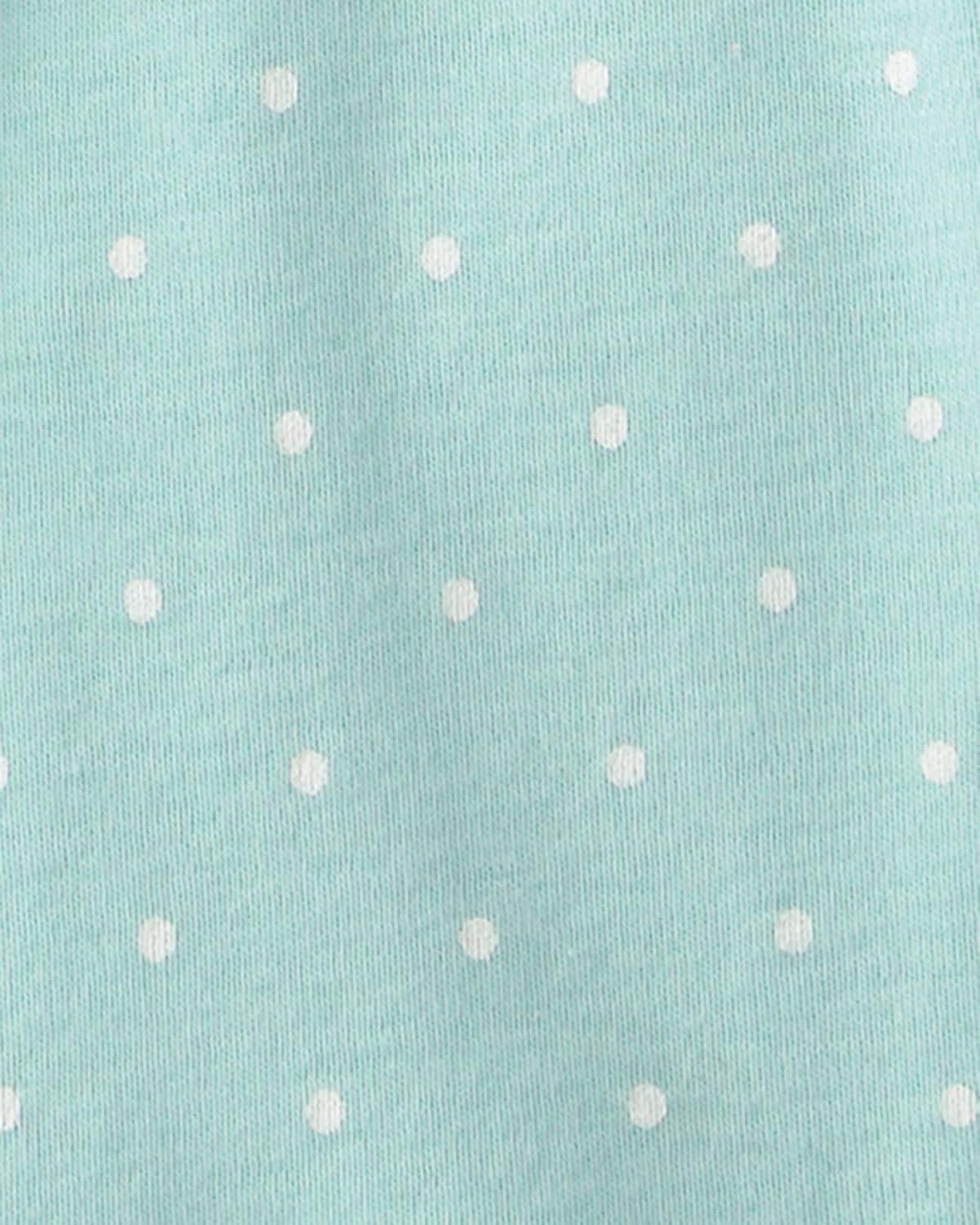 image:imageCarters Girls 4piece Tight Fit Cotton Pajama SetBlueIvory Dragon