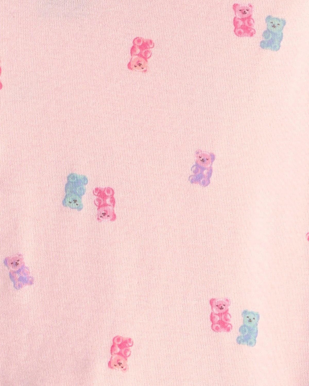 image:imageCarters Girls 4piece Tight Fit Cotton Pajama SetPinkBlue Icecream