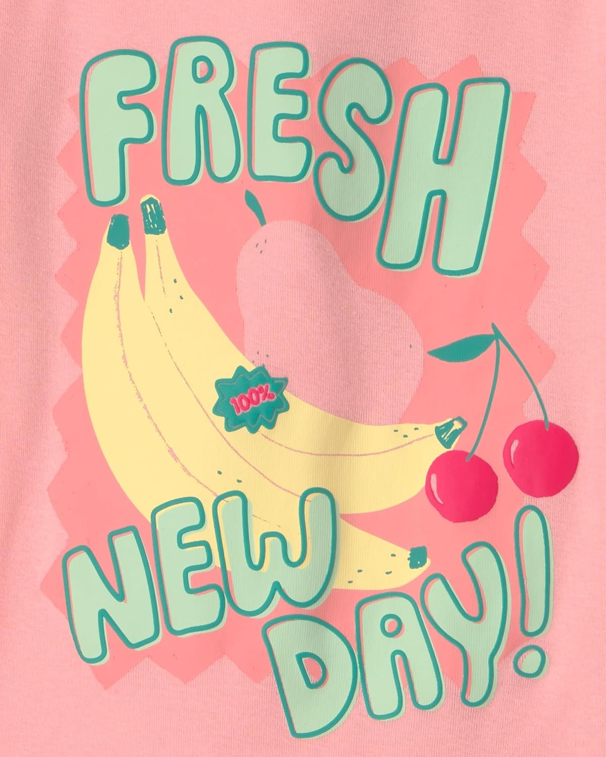 image:imageCarters Girls 4piece Tight Fit Cotton Pajama SetPinkIvory Fruit