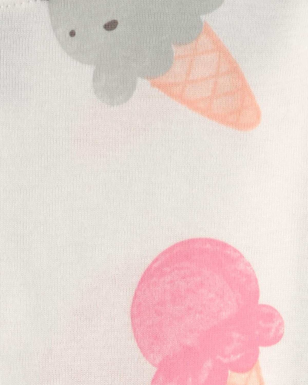 image:imageCarters Girls 4piece Tight Fit Cotton Pajama SetPinkIvory Icecream